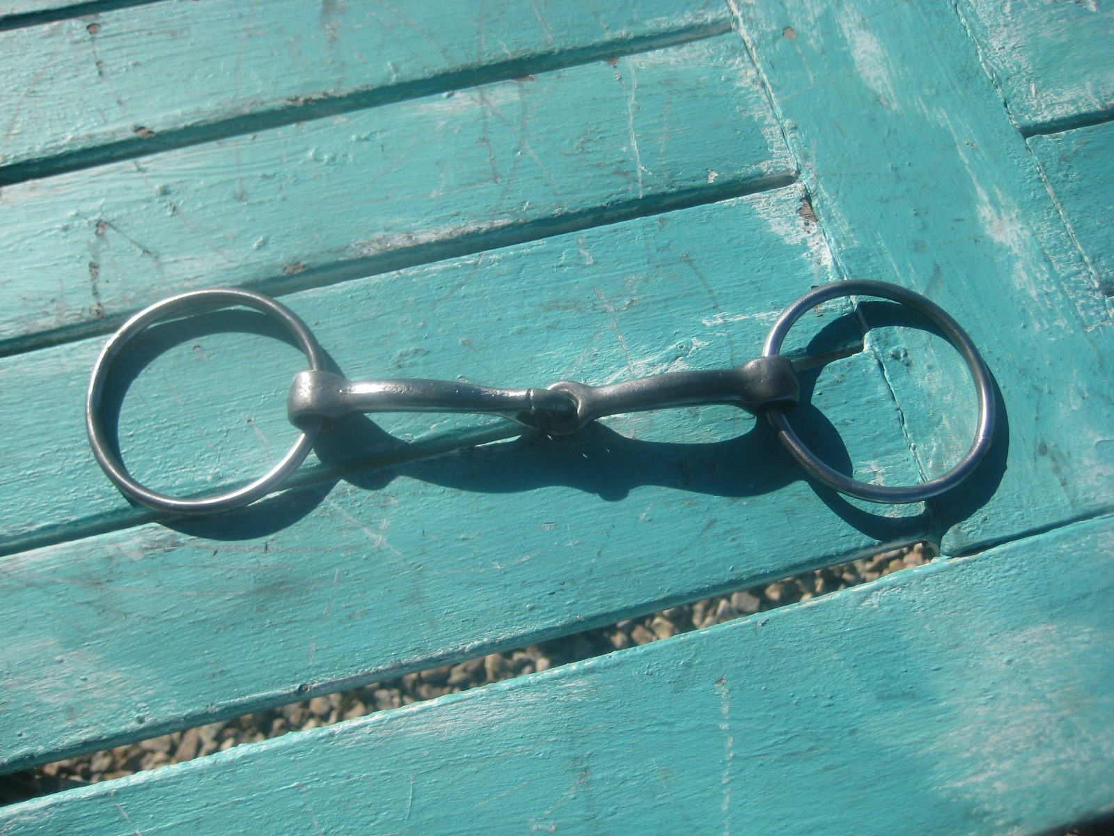 Snaffle Horse Bit 5" Jointed Stainless Steel Equestrian Tack
