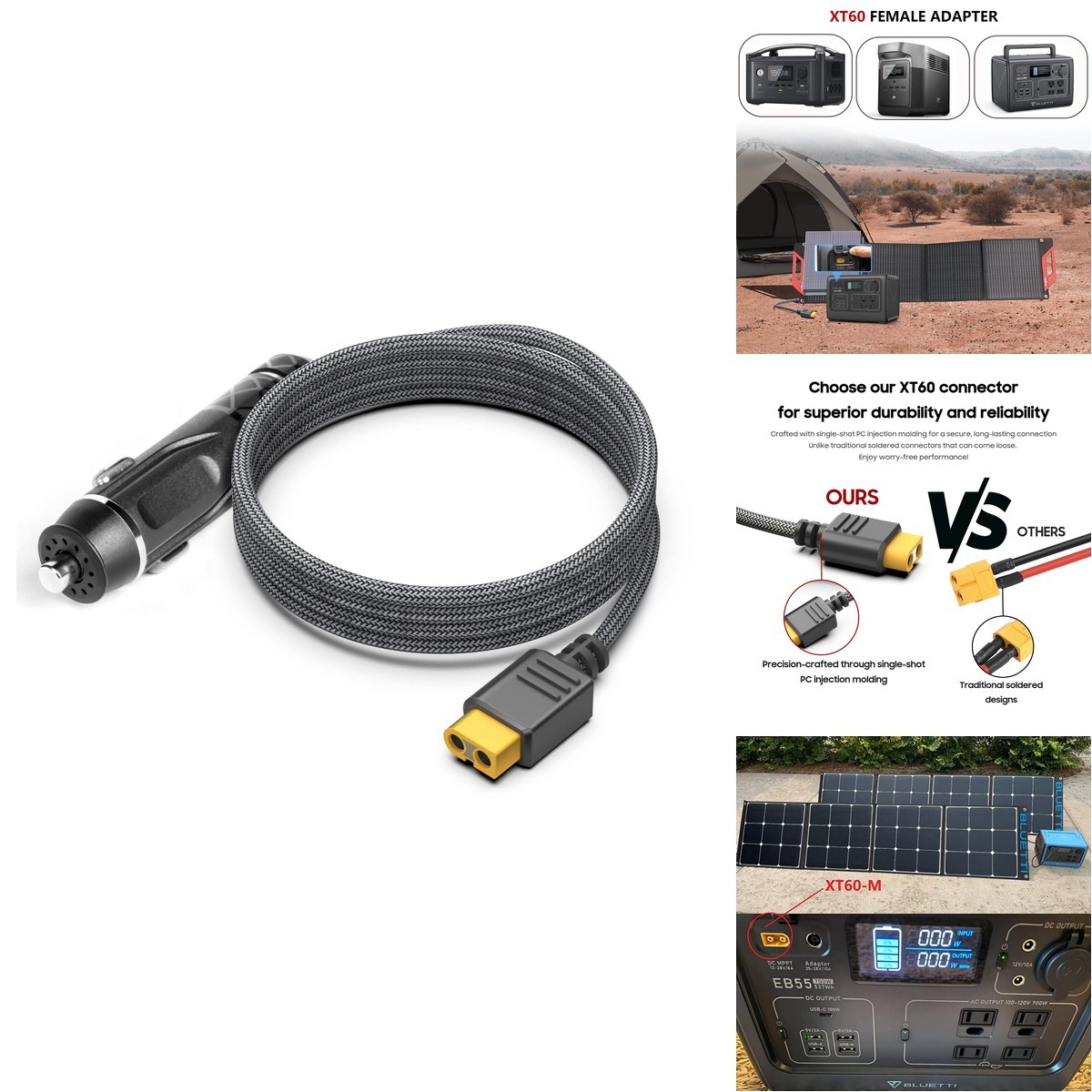 Casimy Xt60 Extension Charging Cable Dc Car Charger To Car Cigarette Lighter