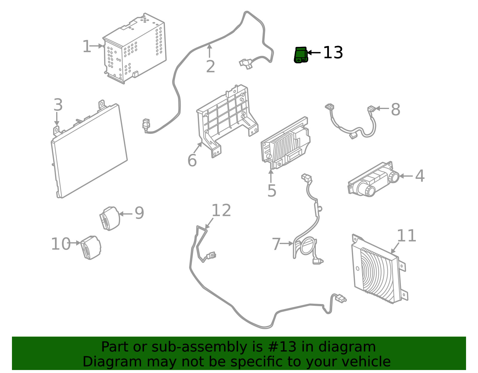 Genuine Ford Navigation Microphone M2DZ-19A391-B