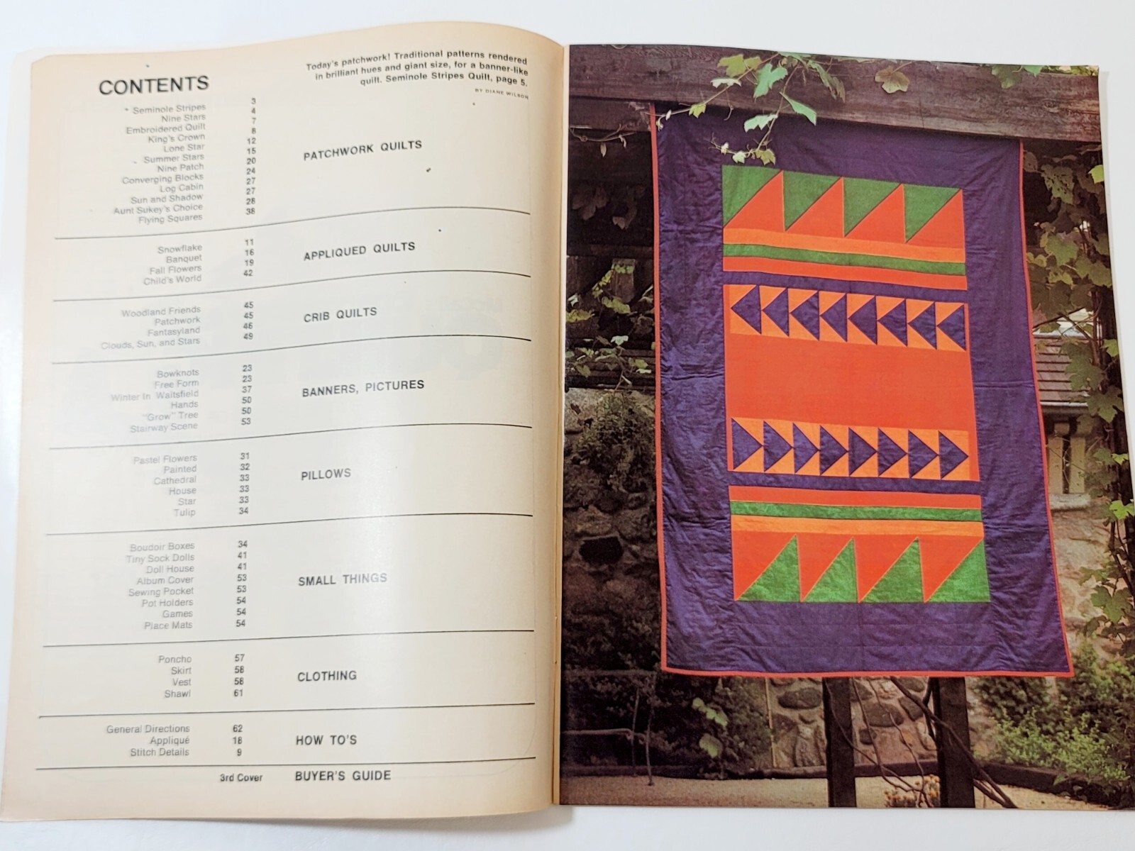 McCalls Comtemporary Quilting Needlwork & Crafts Patterns Designs 1975 Rare Vtq