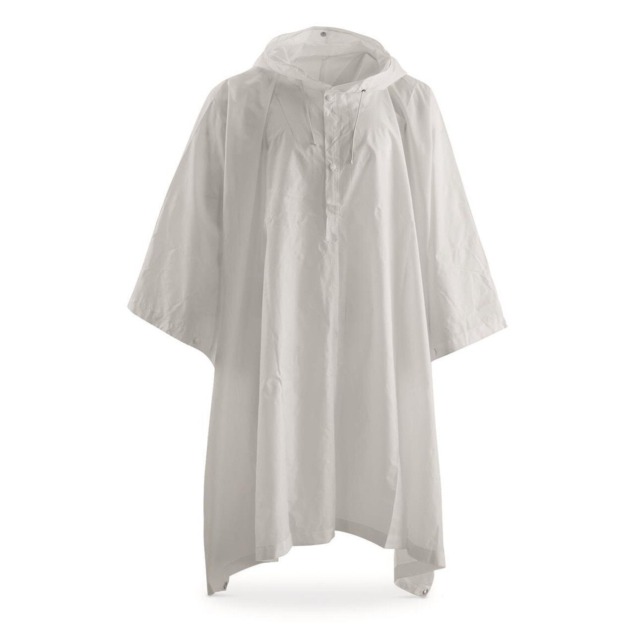 Military Swiss White Snow Camo Waterproof Rain Poncho Surplus Hooded Cape Winter