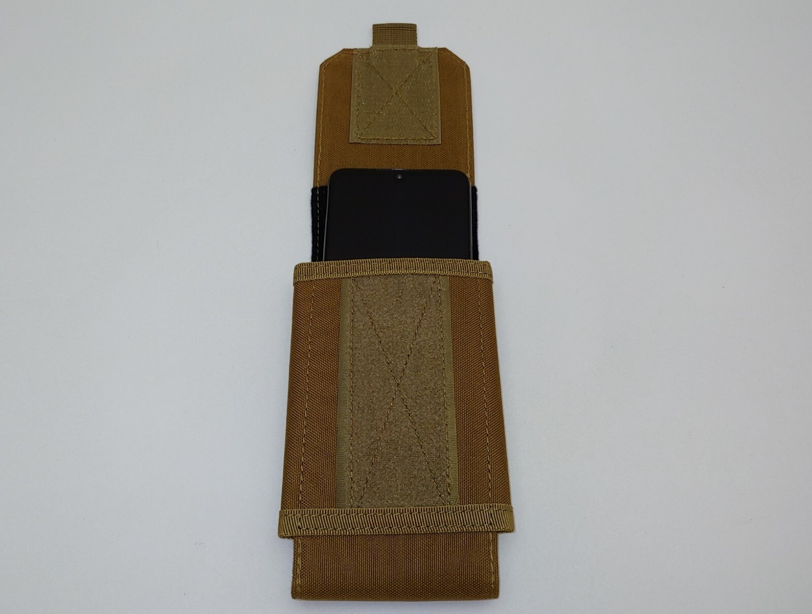 Khaki Molle Phone Pouch Holder Cell Pocket Case Military Style For Belt or Bag