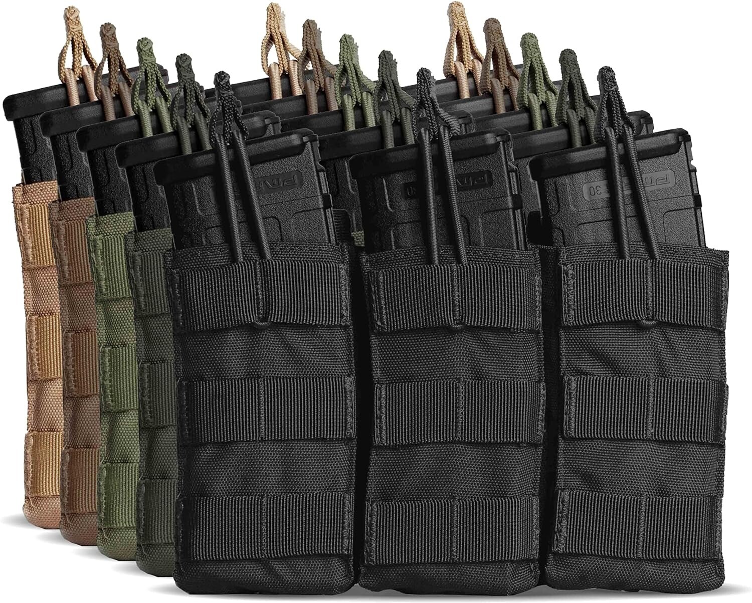 Tacticon Battle Pouch Rifle Ammo Mag Pouches Molle Triple Rifle Magazine Holster