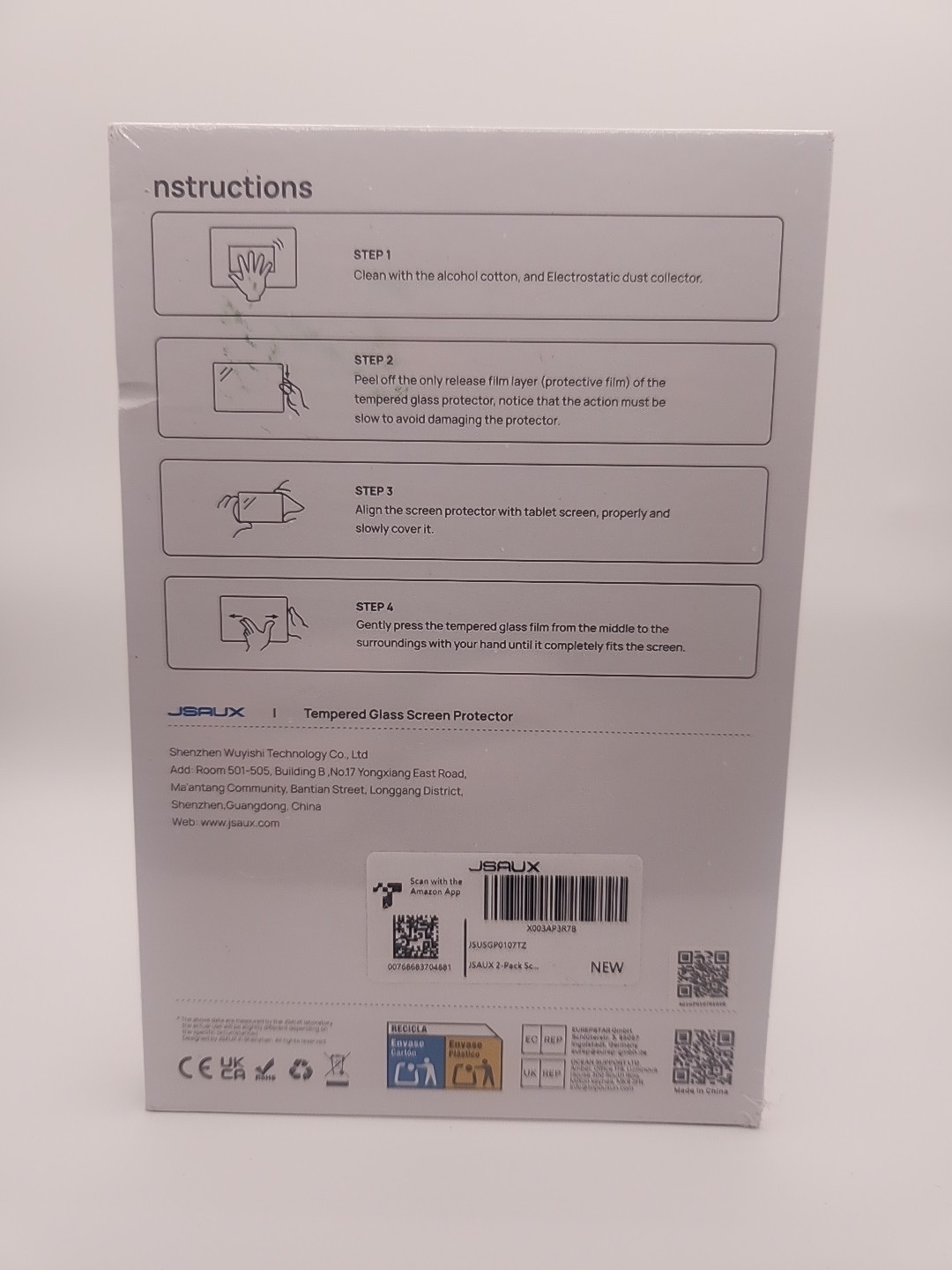 JSAUX Steam Deck Screen Protector 2-Pack
