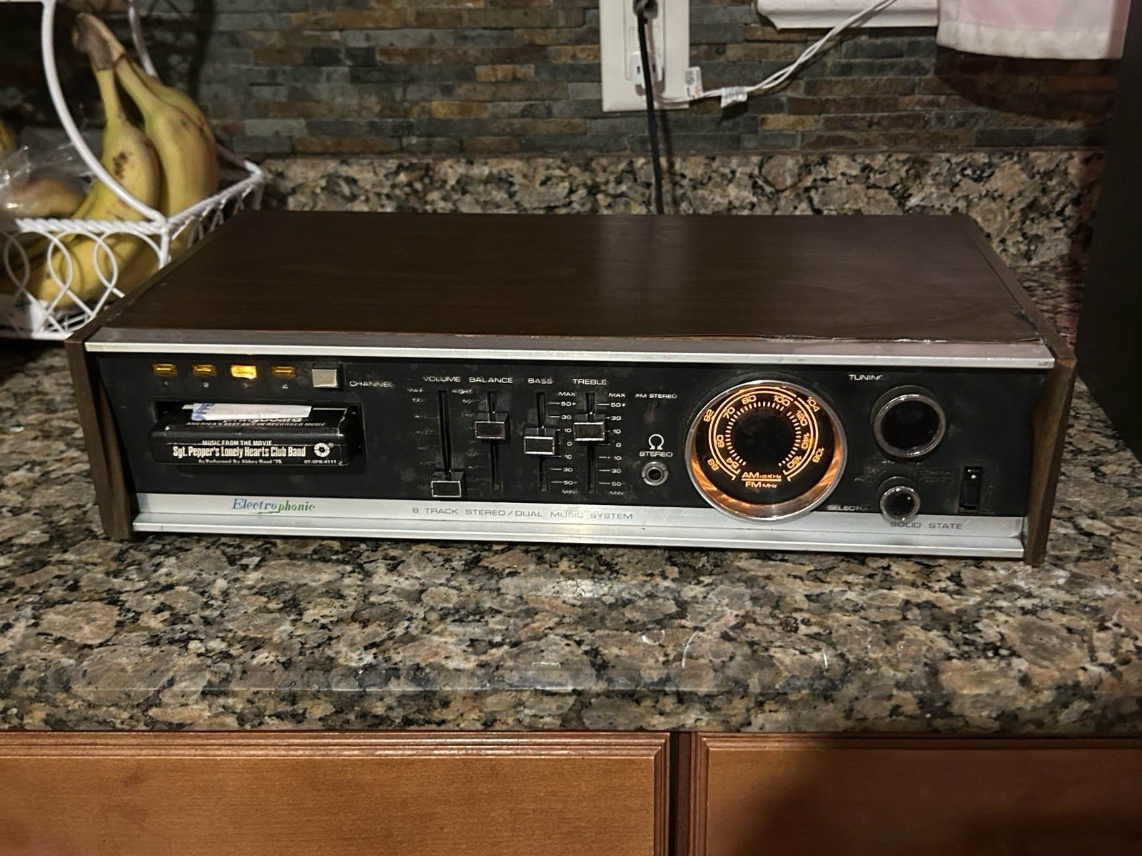 Vintage Morse Electrophonic 8-Track Am Fm Radio Stereo Receiver Wood Grain VIDEO