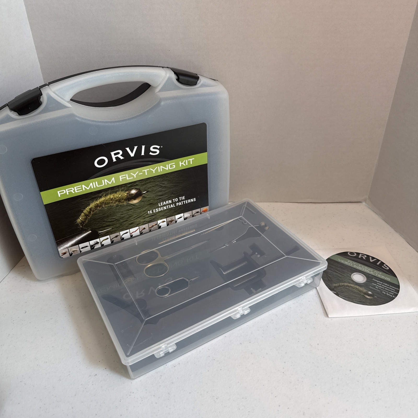 Orvis Premium Fly Tying Kit Used- All Tools And Instruction Video Only🔥👀