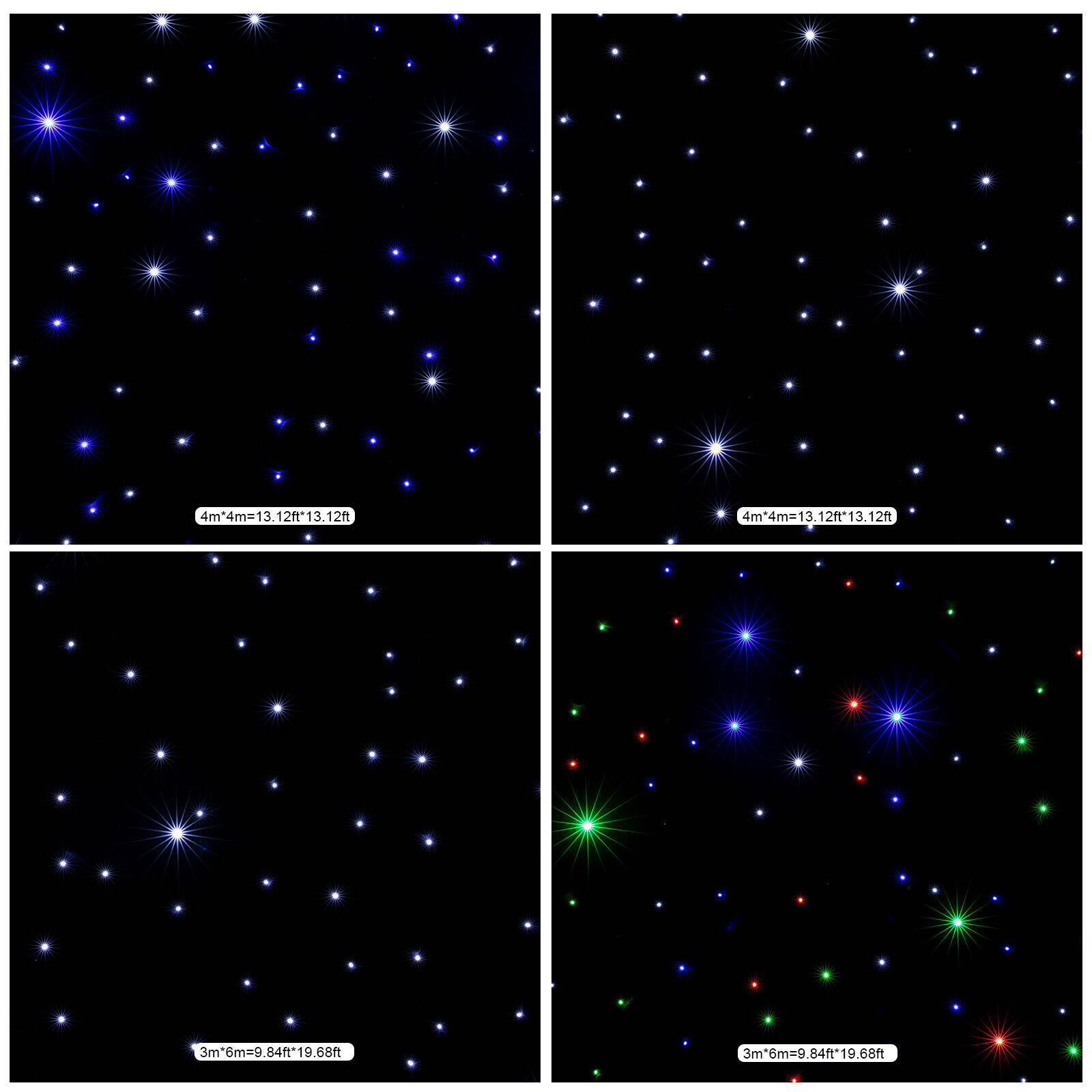 DMX512 LED Star Stage Backdrop LED Star Curtain Background Starry Sky Background