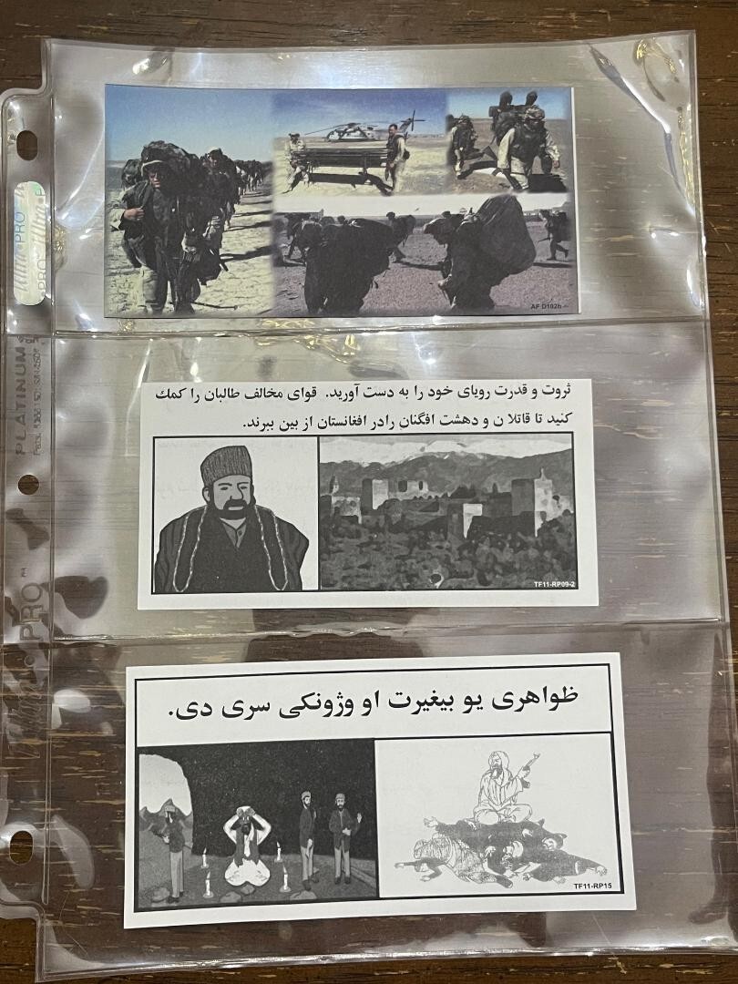 RARE OEF/OIF IRAQ/AFGHANISTAN SURRENDER PROPAGANDA LEAFLETS. YOU GET 3  (19)