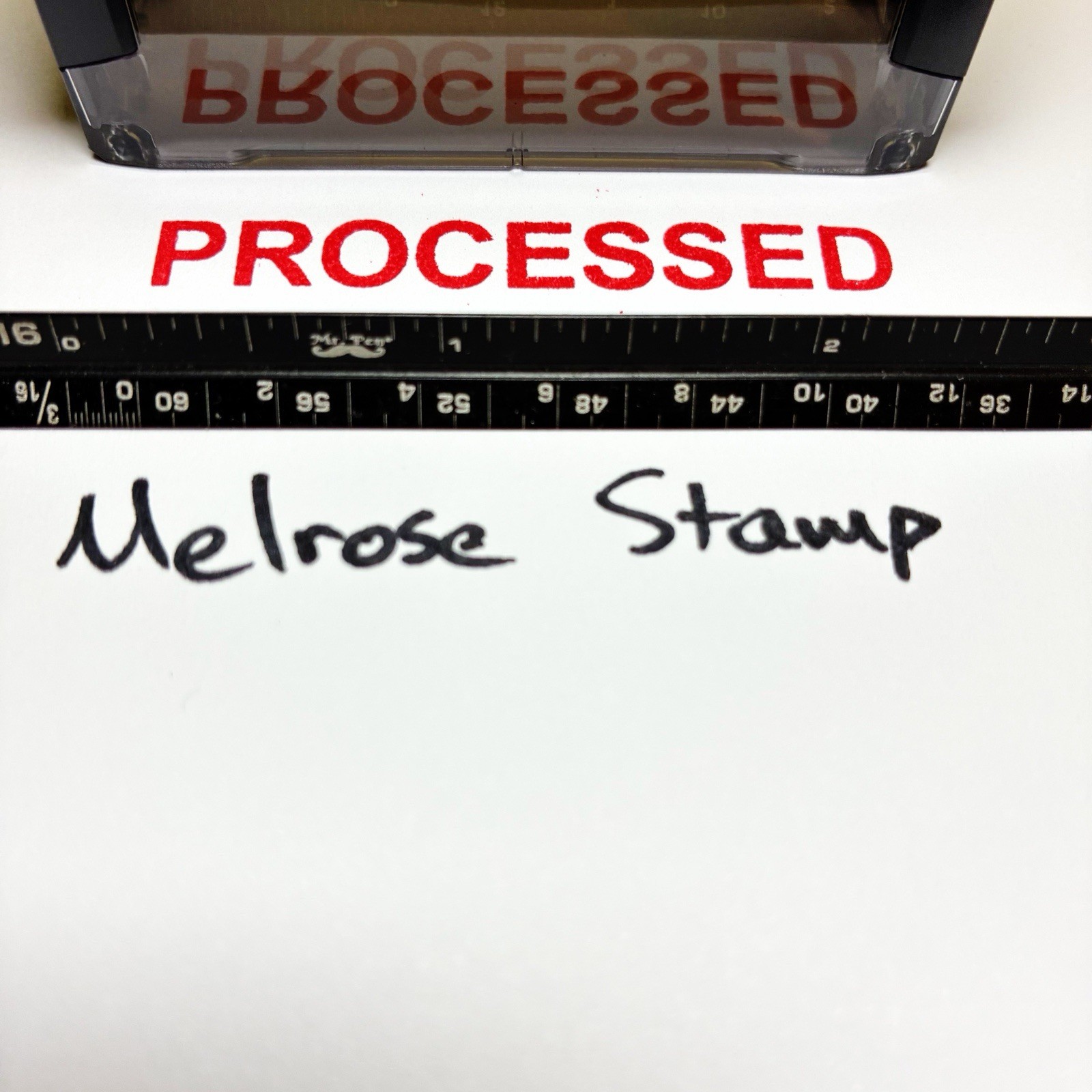 Processed Rubber Stamp Red Ink Self Inking Ideal 4913