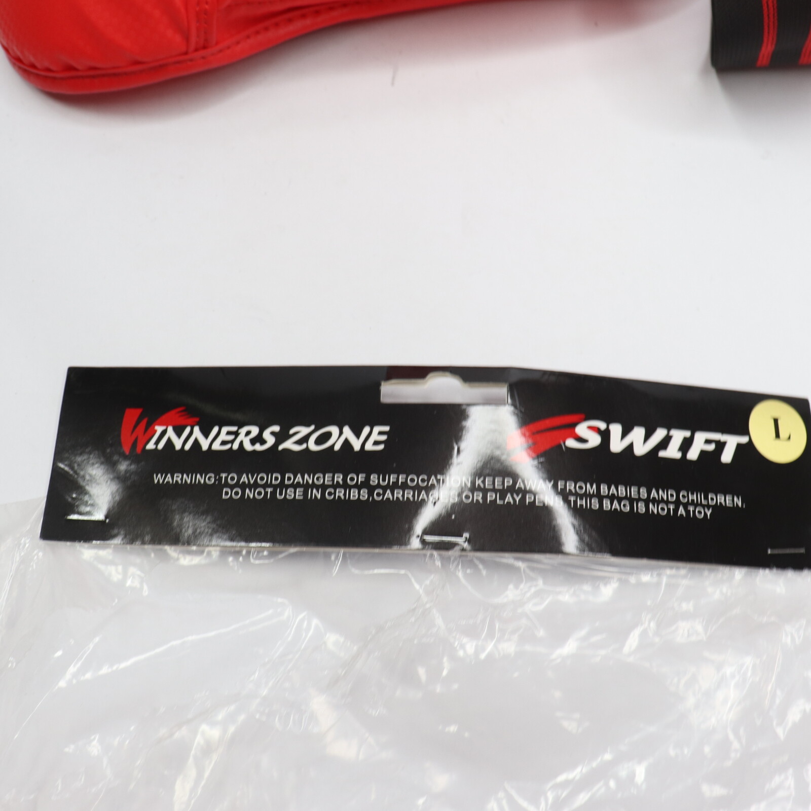 SWift Sparring Foot Gear Rubber/PU Red Large