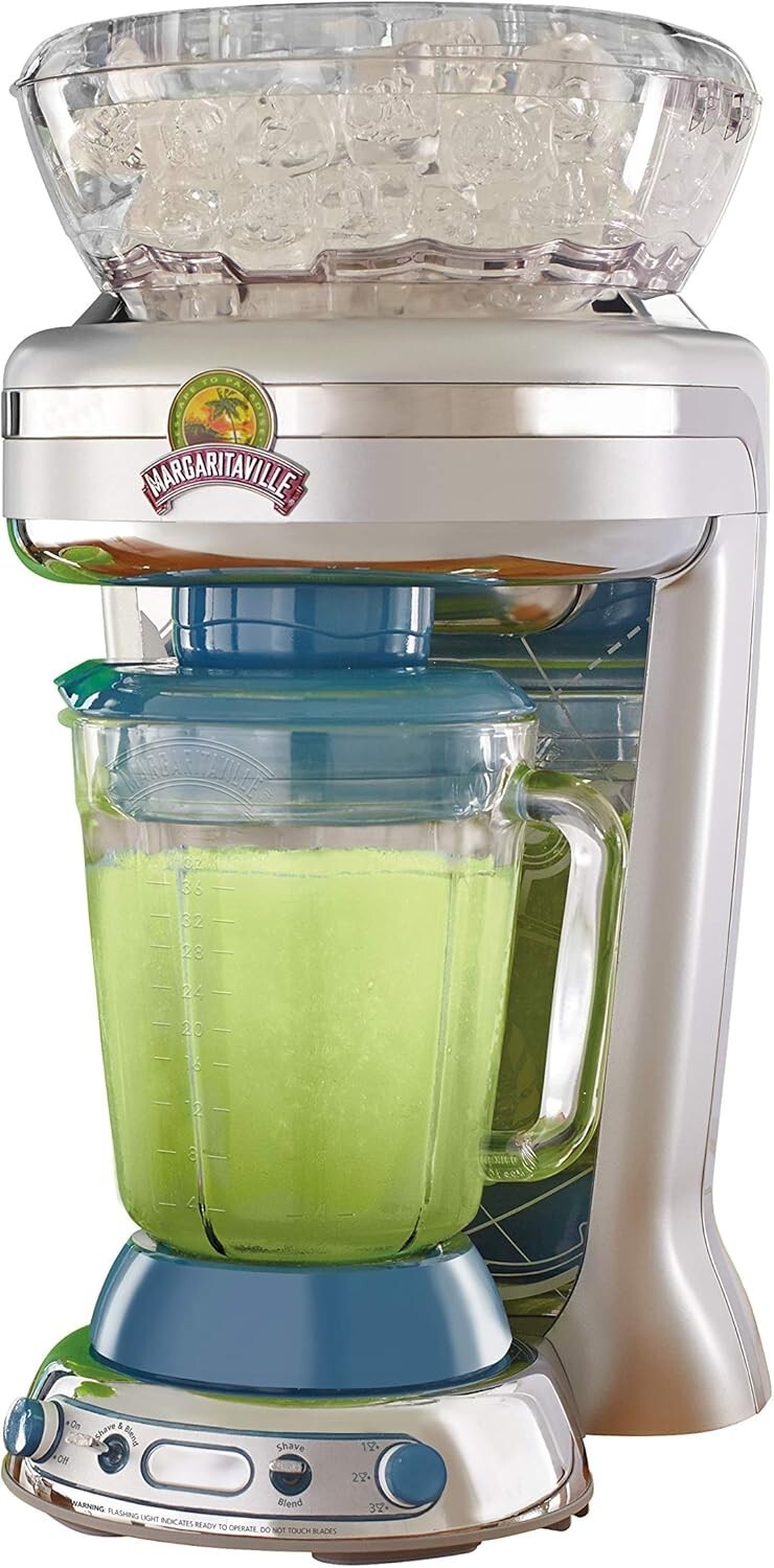 Key West Frozen Concoction Maker with Easy Pour Jar and XL Ice Reservoir, 4 Prog