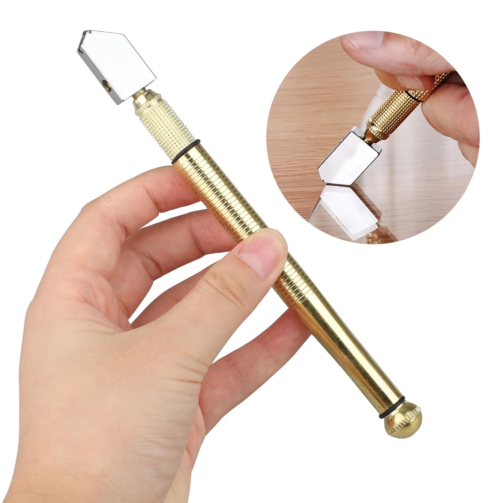 Professional Diamond Tip Glass Cutter Tungsten Carbide Precision Cutting Tool US