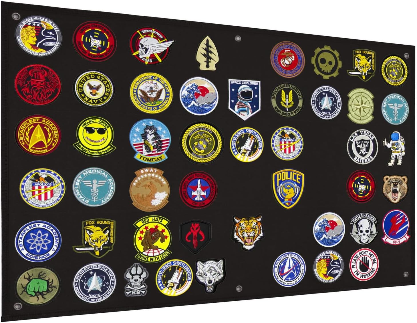 Tactical Patch Display Holder Panel Board for Military Army Morale Hook and Loop