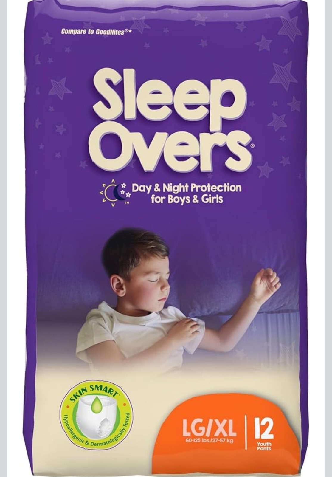 (2) (Packs of 12 Sleep Overs by Cuties Pull Up/ Underbriefs Sz L/XL 60 - 125 lbs