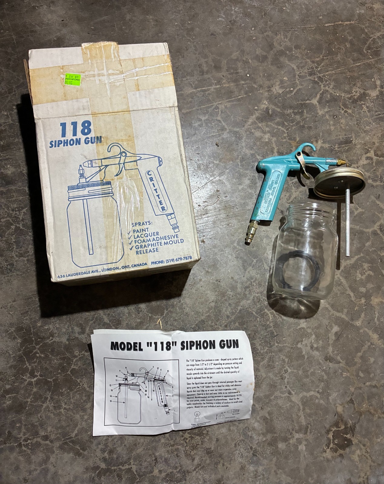 Critter Spray Products Model 118 Siphon Gun