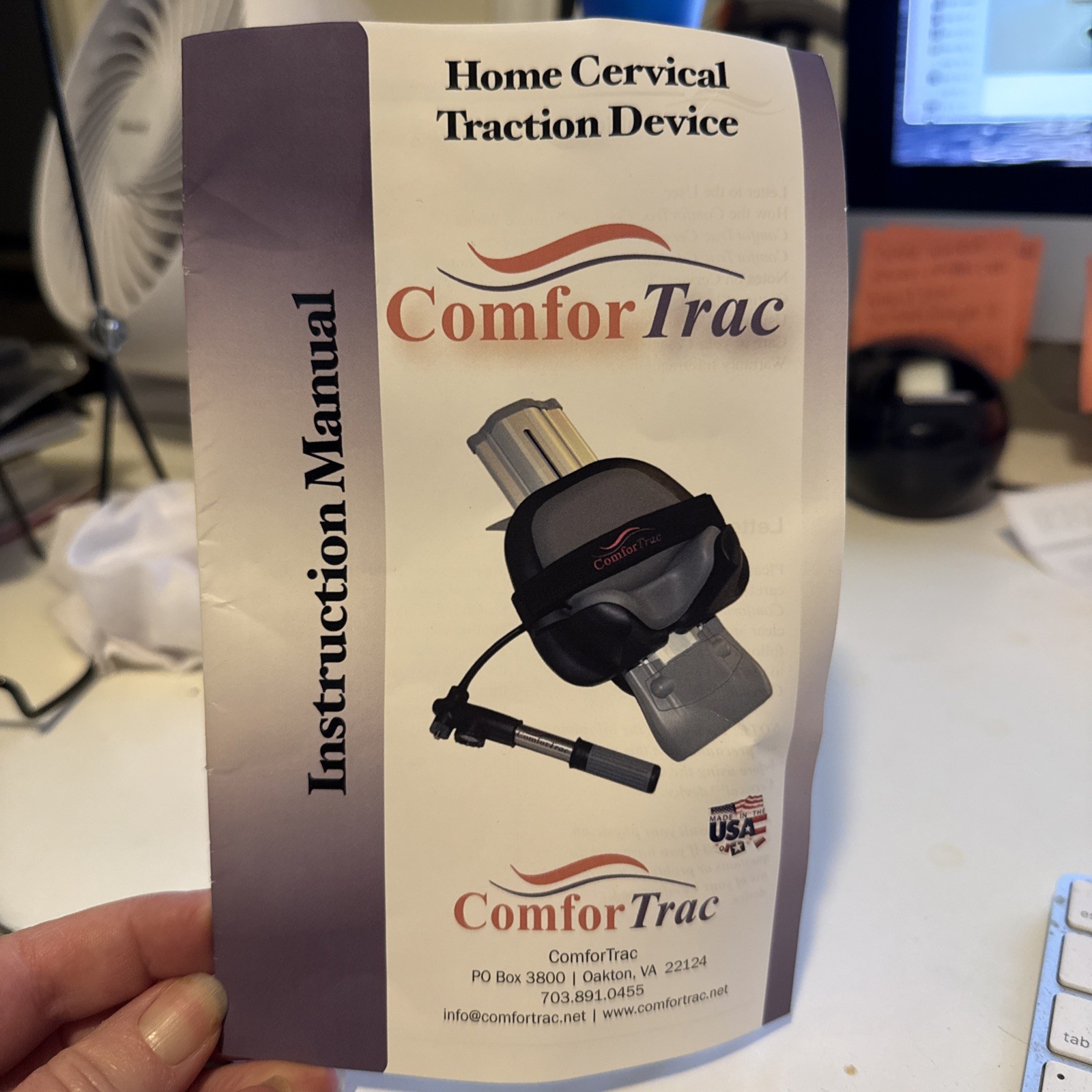 Comfortrac Cervical Traction Device With Carry Bag Brand New