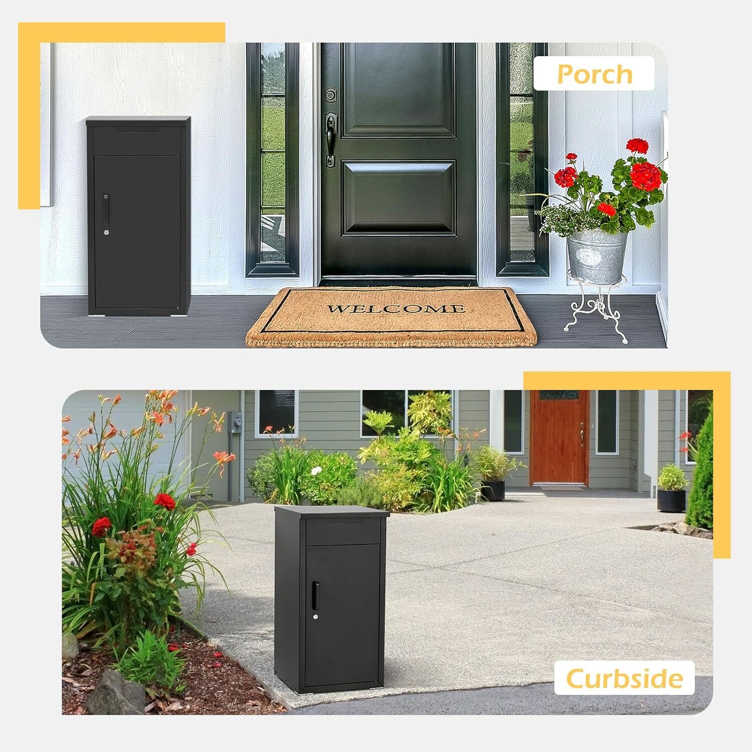 Large Package Delivery Box Storage Parcel Delivery Lockable Home Drop Container