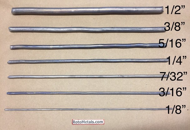 7/32 inch Diameter Pure 99.9% Lead Wire Per Foot