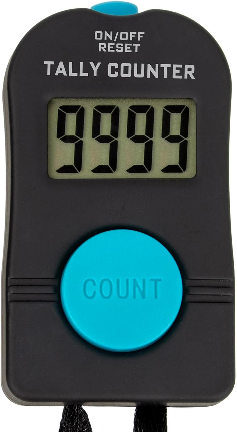 Electronic Hand Tally Counter, Digital Golf/Fish/People Number Counter Clicker w