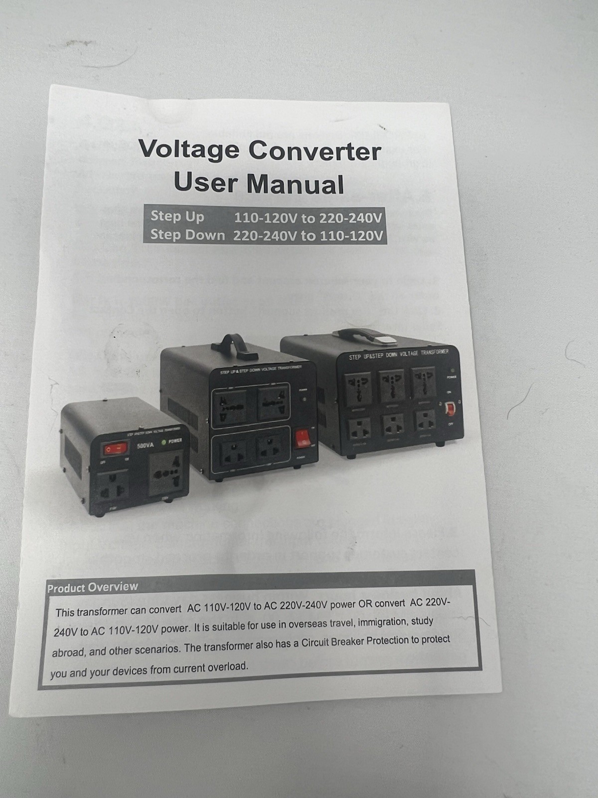 YINLEADER 2000W Voltage Converter Transformer Vtus-EU2000
