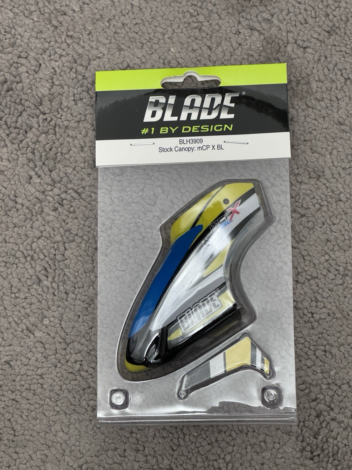 Blade MCP X BL Stock Canopy and Tail Fin, BLH3909
