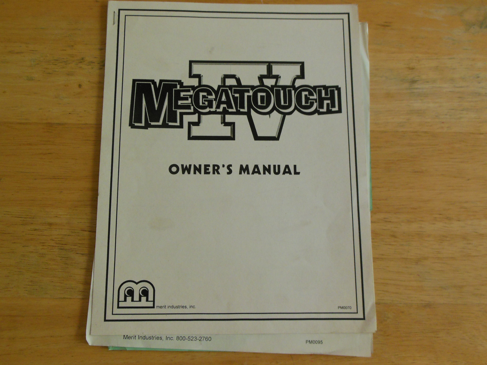 MEGATOUCH IV  4     arcade  video game manual