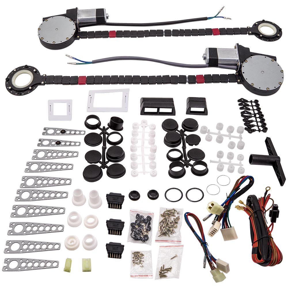 Universal Electric Power Window Lift Regulator Conversion Kit Left Right 12V DC