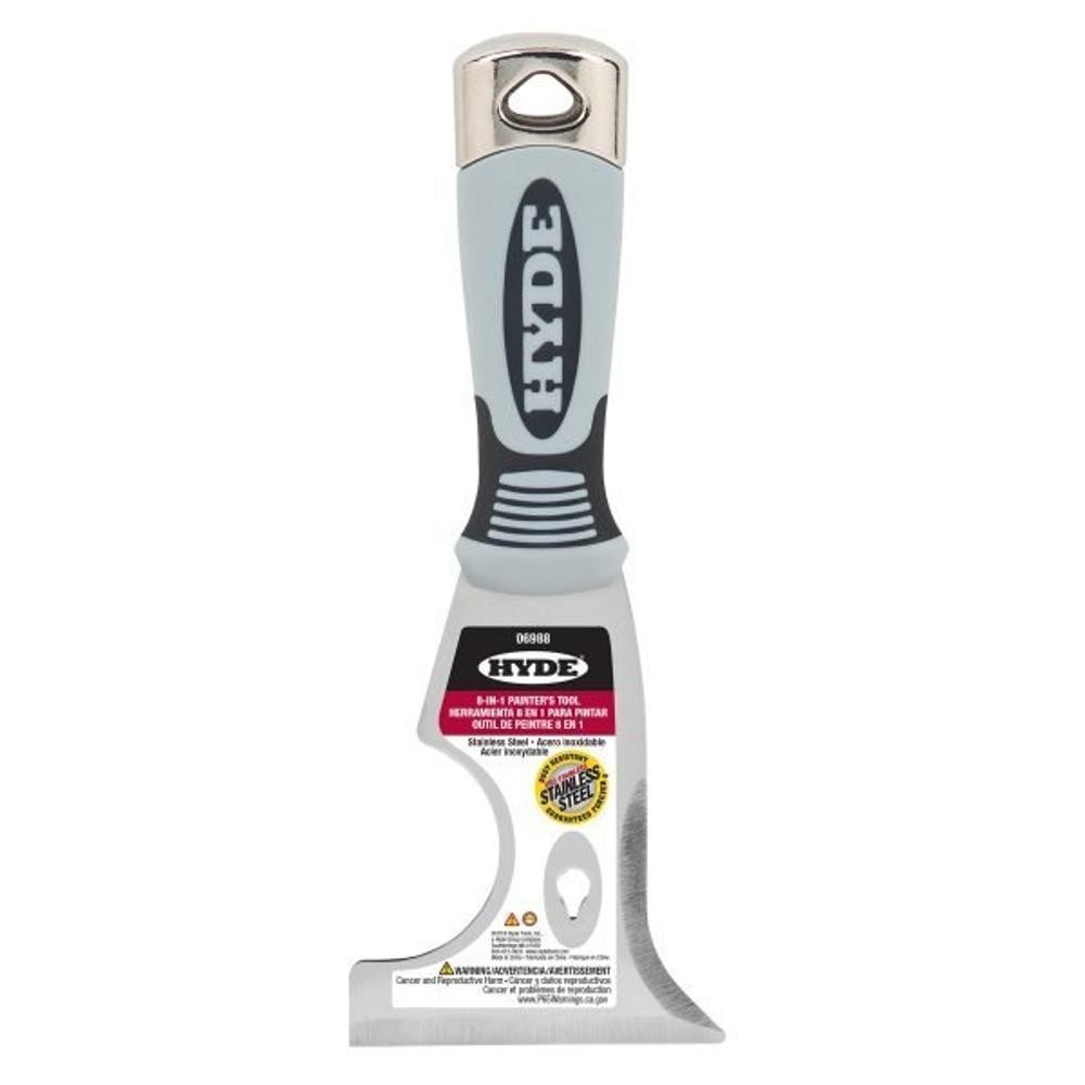 Hyde 06988 Pro Stainless Steel 8-in-1 Painters Tool 76mm (3")