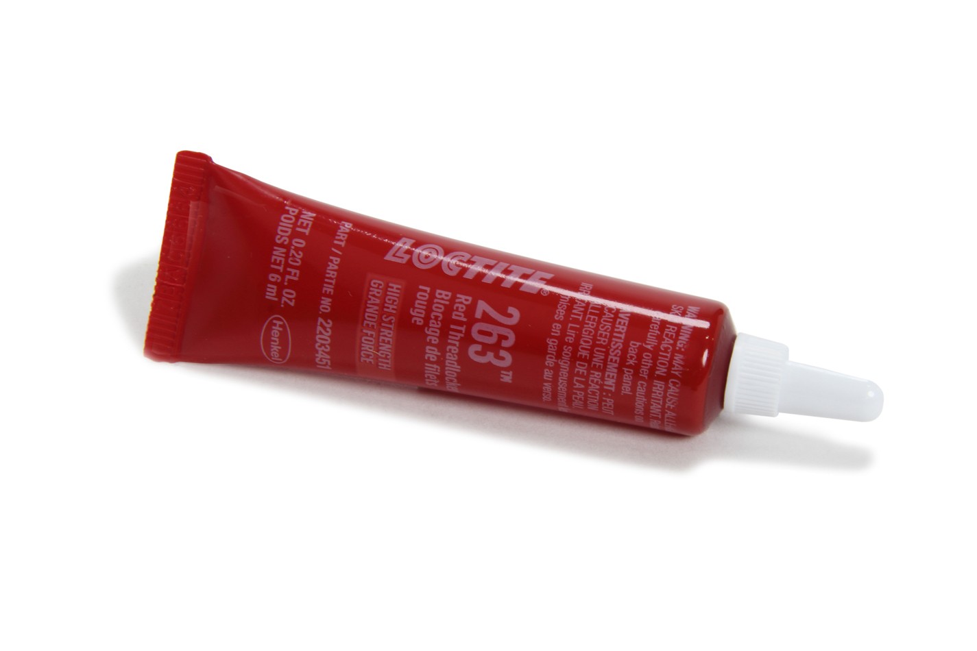 Loctite Thread Locker - Red 263 - 6 ml Bottle - Each 2203451
