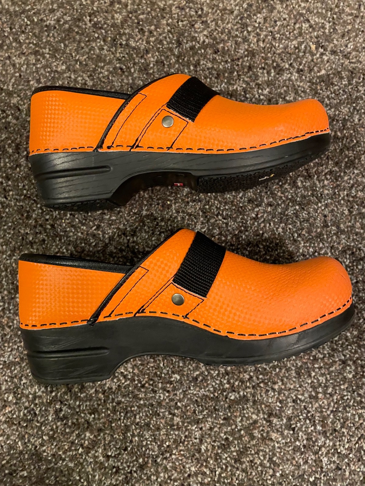 SANITA BRIGHT ORANGE CLOGS SIZE 38 - EXCELLENT CONDITION!!!