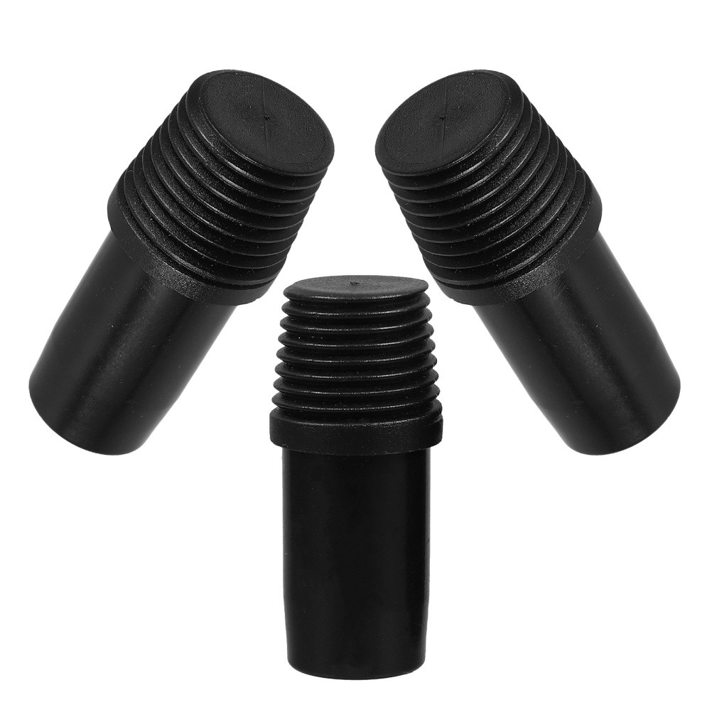 3 Pcs German Threaded Connection Parts Broom Handle Adapter Replacement