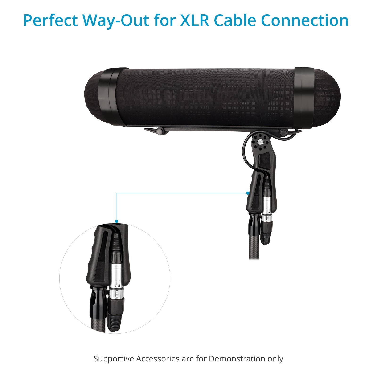 PROAIM 40cm Blimp Microphone Windshield for Audio Boom Pole for Sound Recording