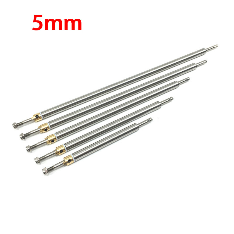 1PC 5mm 150/200/250/300/350mm Steel Straight Shaft Hard Drive Shaft for RC Boat