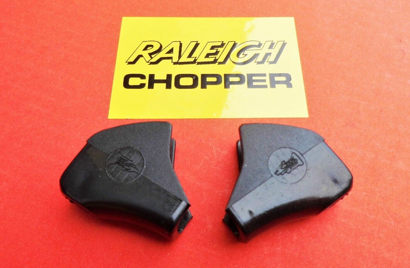 RALEIGH CHOPPER MK1 MK2 - NEW RETRO BLACK BRAKE LEVER COVERS / HOODS x 2