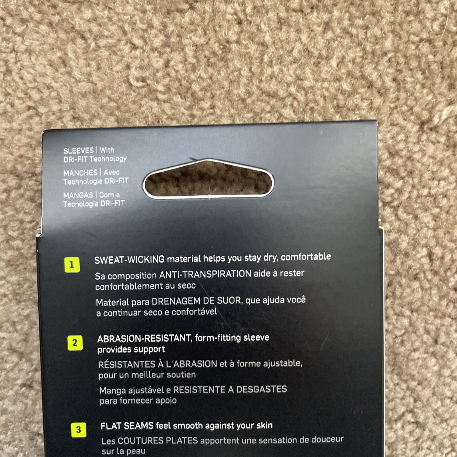Nike Pro Dri Fit 3.0 Compression Arm Sleeves Men's Size L/XL Black New Basketbal