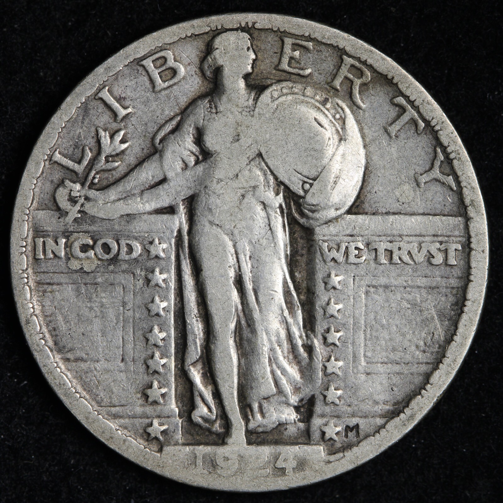1924 Standing Liberty Silver Quarter CHOICE FINE E231 ZDNA