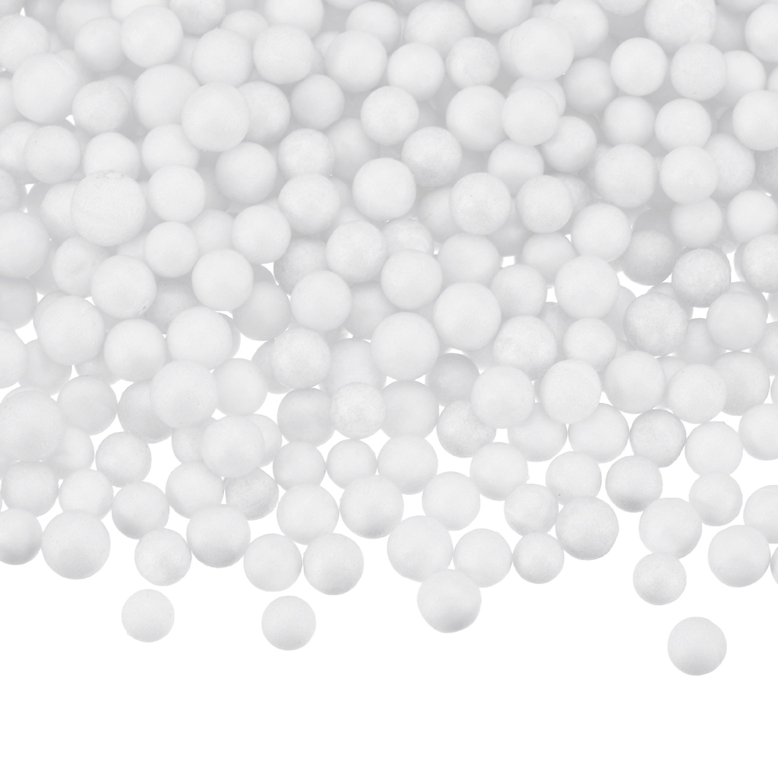Foam Beads, 4-6mm Mini Polystyrene Foam Balls (White, 1 Pack 30g)