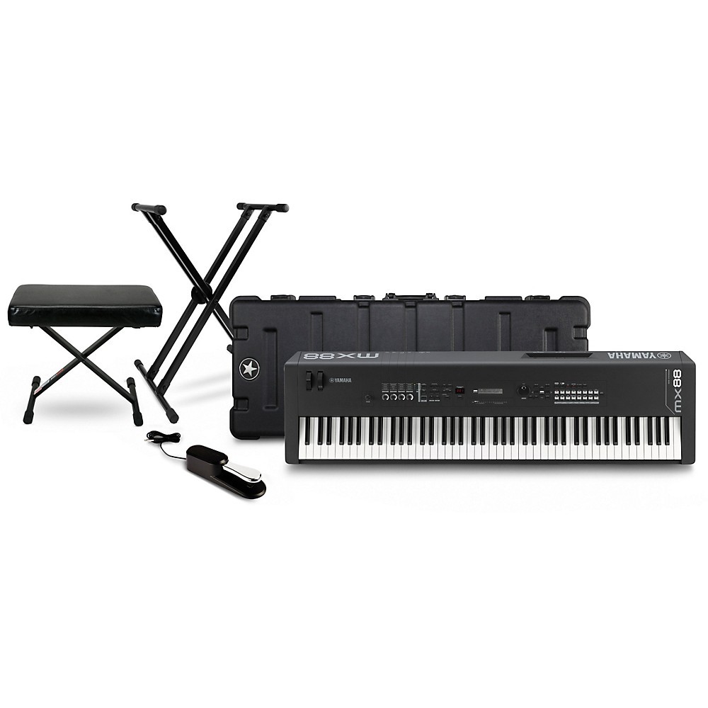Yamaha MX88 Music Synthesizer Essentials Bundle