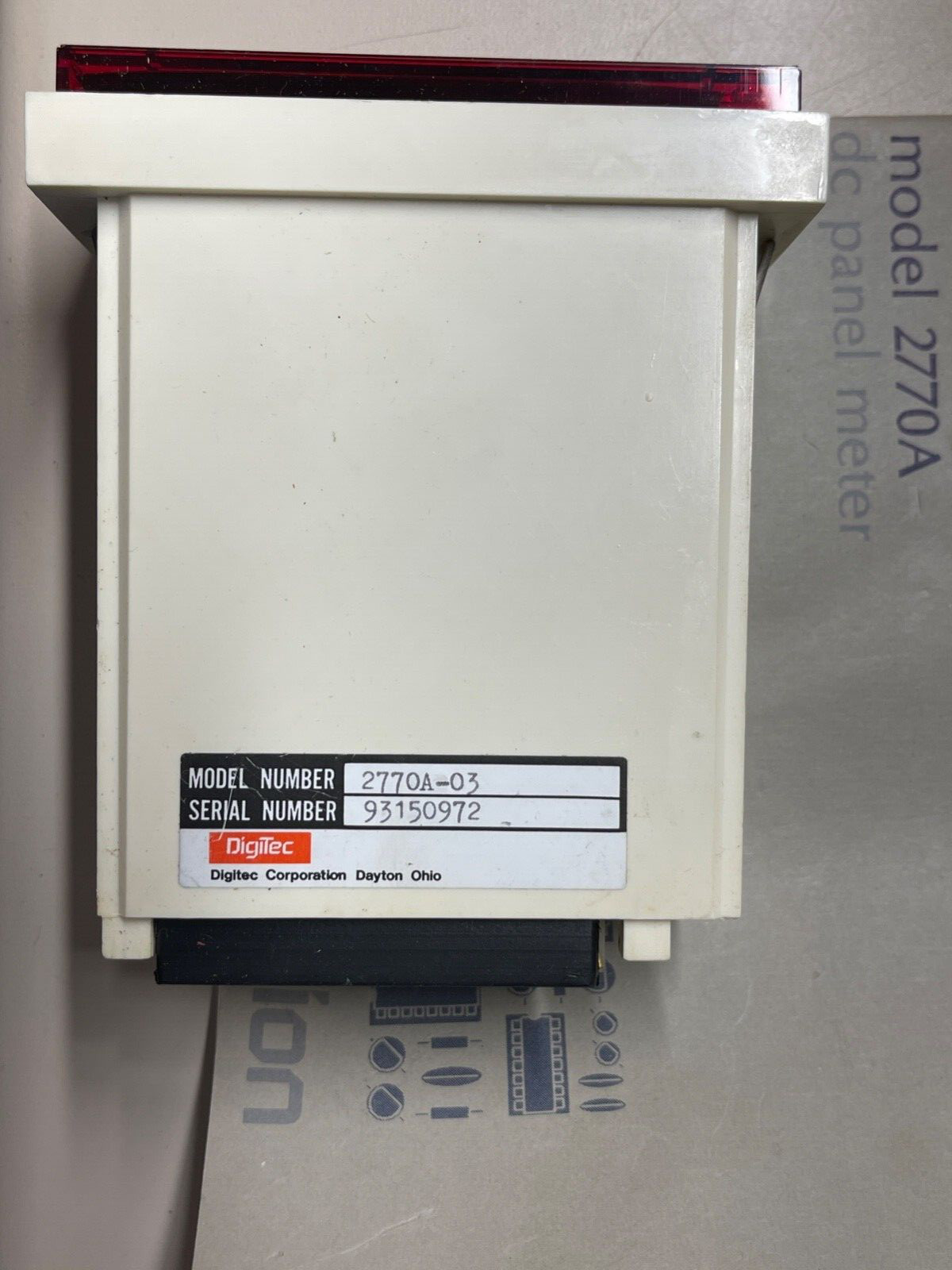 Digitec 2770A-03 Panel Meter with Booklet