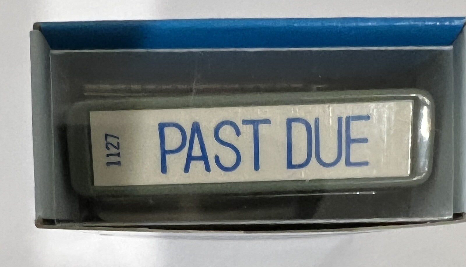 Vintage Shachihata Xstamper "PAST DUE" Pre-Inked Re-Inkable Stamp (NOS) 1127
