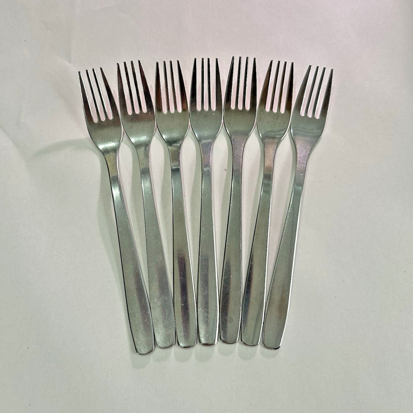 Ikea MOPSIG Stainless Steel Flatware DINNER Fork Lot of 7