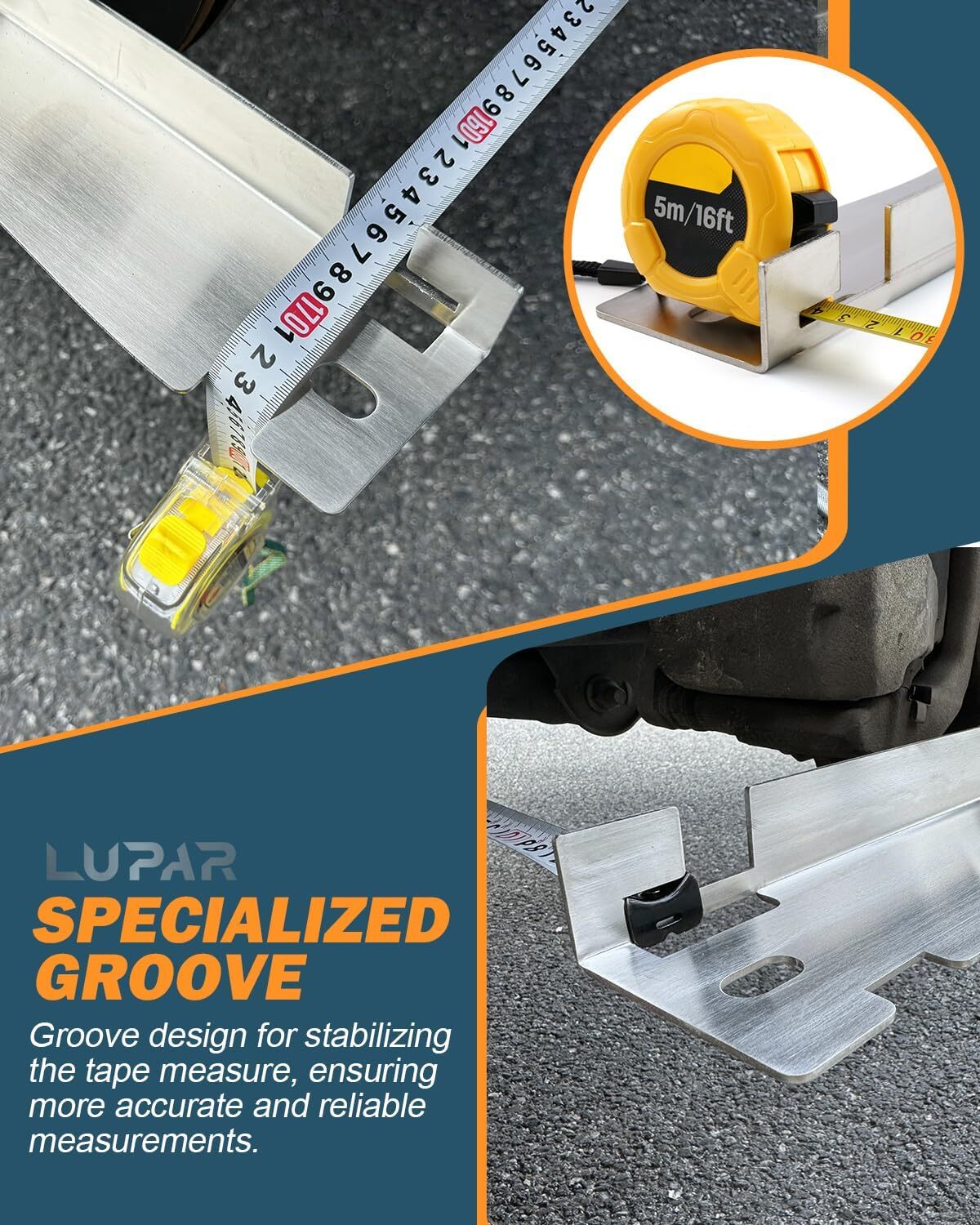 Heavy Duty Toe Alignment Tool Plates, Stainless Steel Wheel Alignment Tool