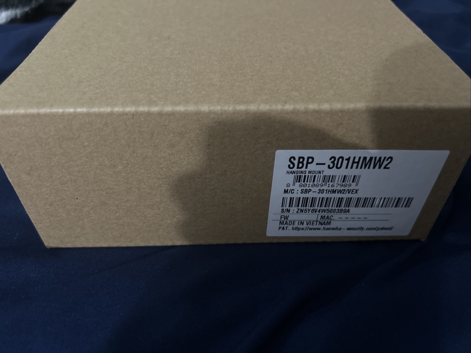 Hanwha Techwin SBP-301HMW2 Hanging Mount New Fast Shipping!!!