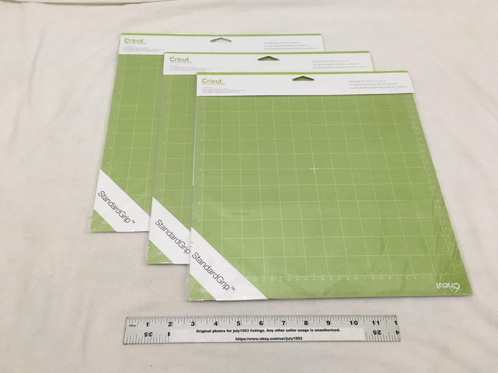 (6) NEW Cricut StandardGrip Mat 12" x 12" (3 x 2pk) - GREEN