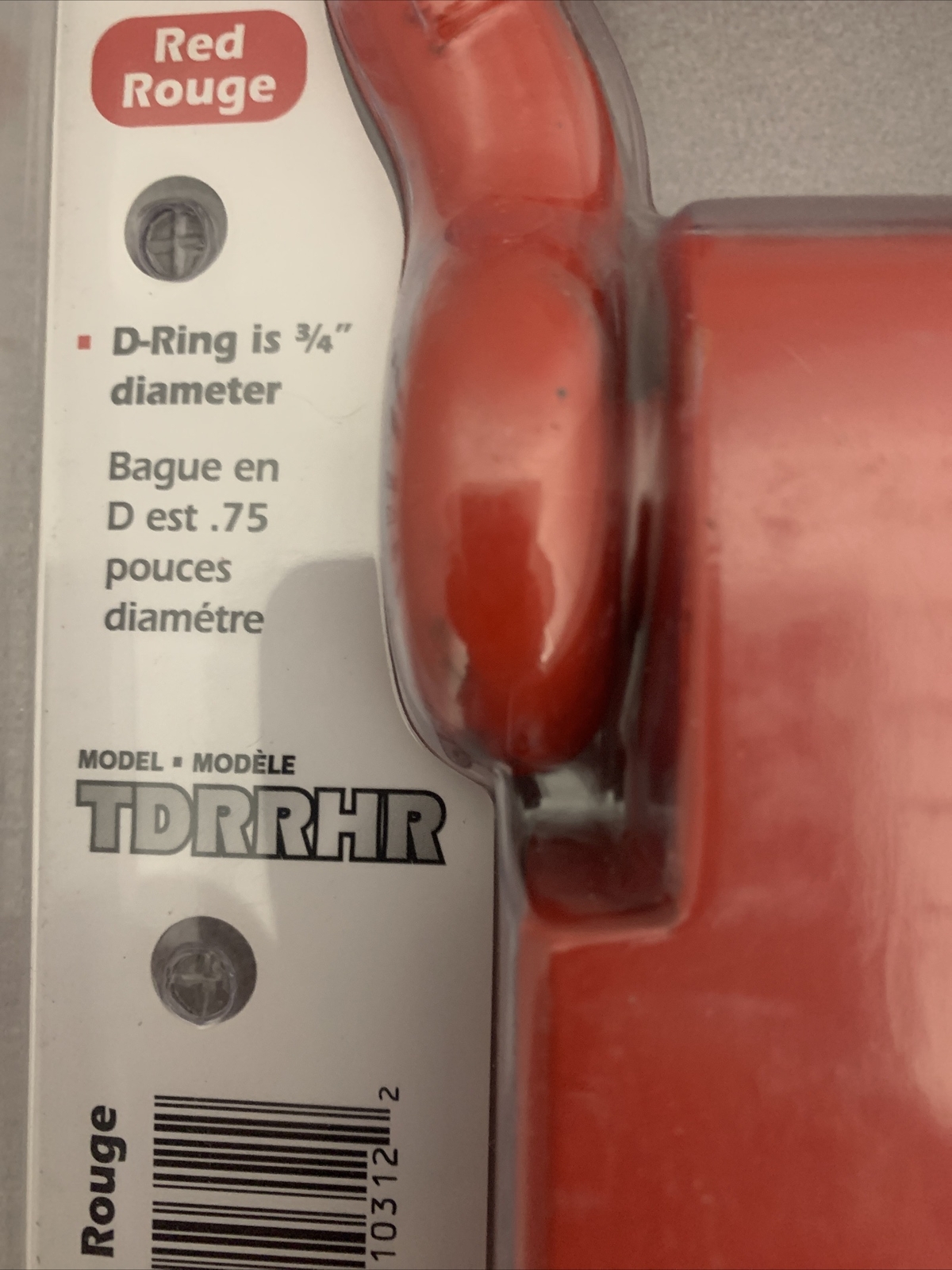 Trimax TDRRHR Receiver Hitch D-Ring (Red)