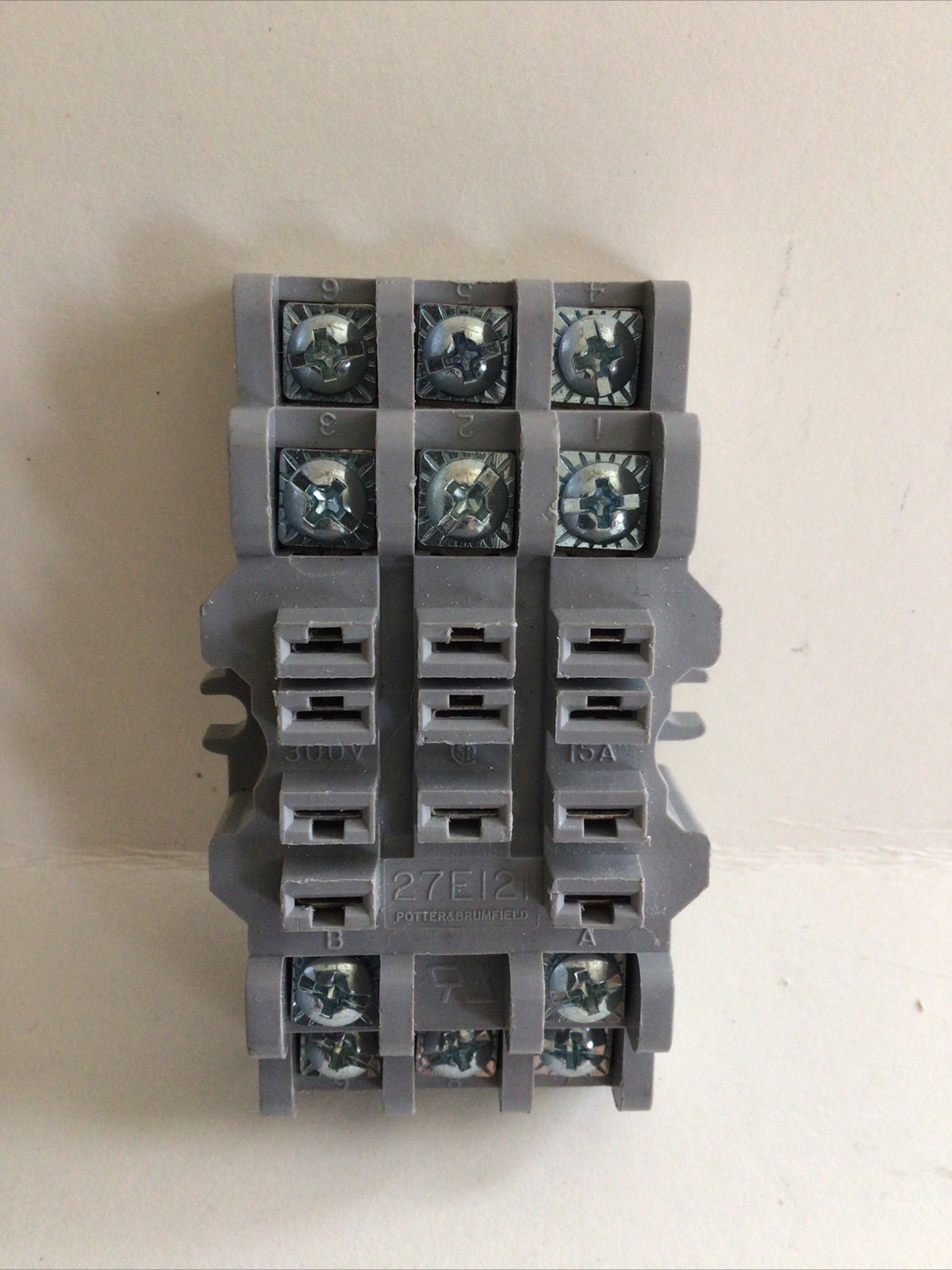 Potter & Brumfield Control Relay Base 27E121