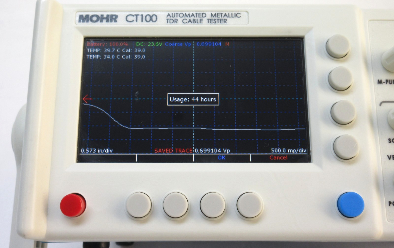 MOHR CT100 High Resolution TDR Cable Testers - 44 Operation Hours, DATA, REMOTE