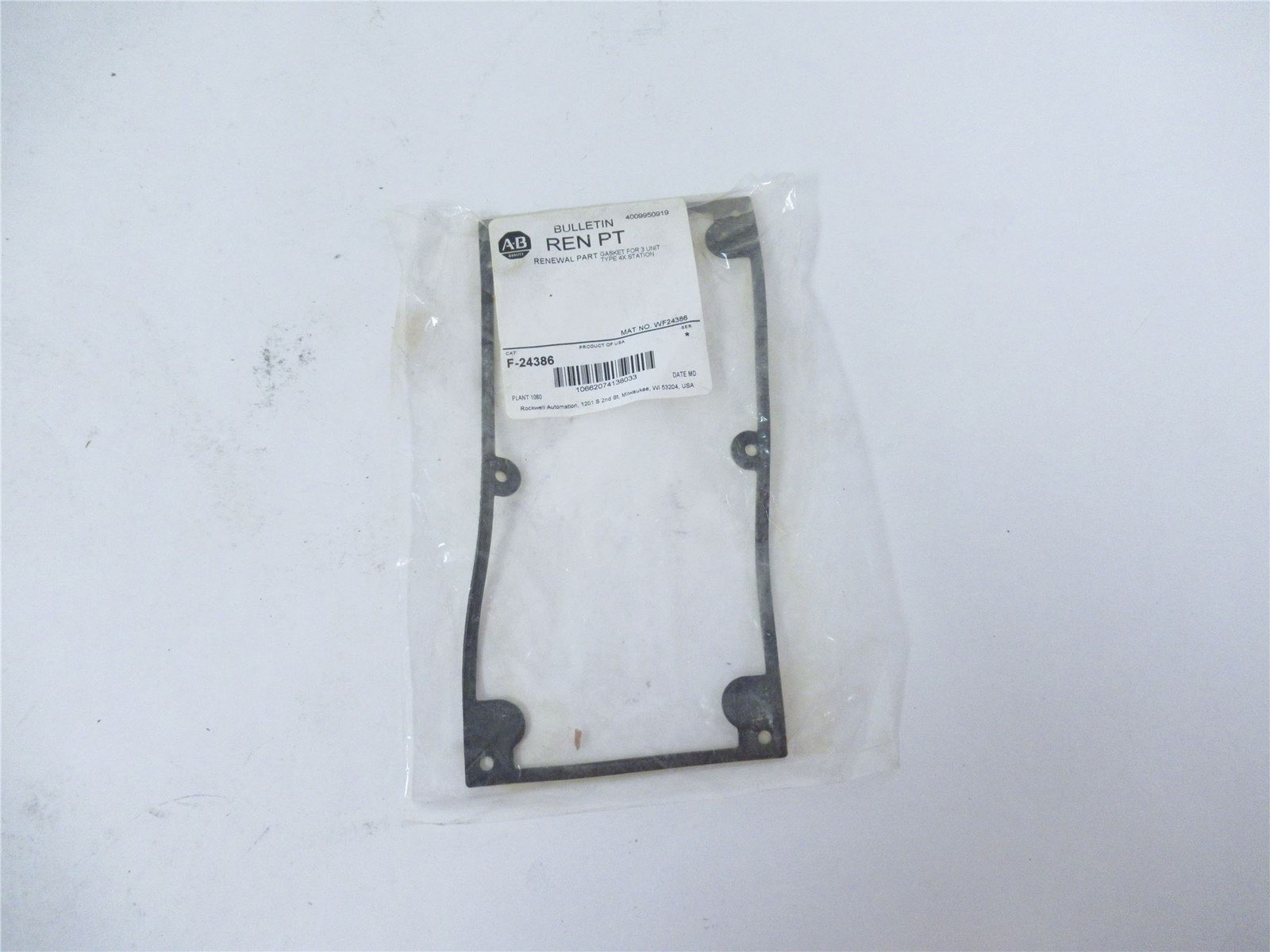 243651 Old-Stock; Allen-Bradley F-24386 Box Gasket 3 UnitType 4X Station