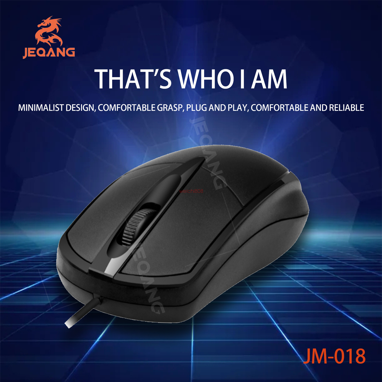JEQANG USB Wired Computer Mouse for PC Laptop Desktop Computers
