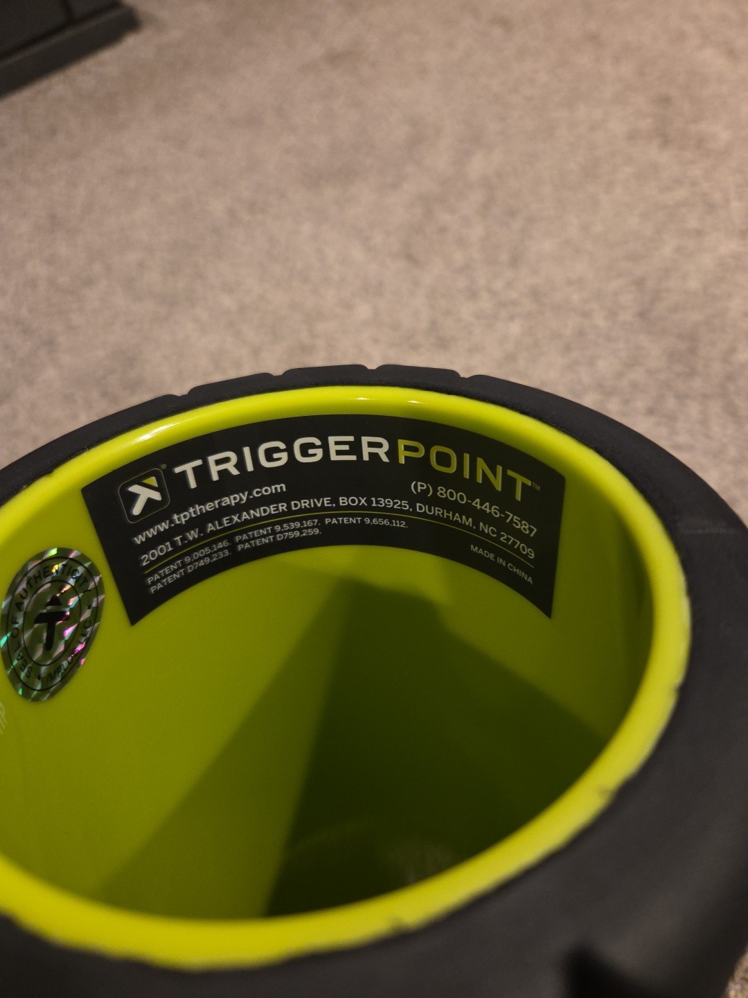 Trigger Point Performance TPT-GRDBW The Grid Black Foam Roller Level 2 Density